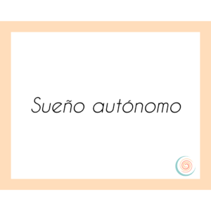 Sueño autonomo bebés