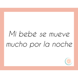 bebe inquieto por la noche
